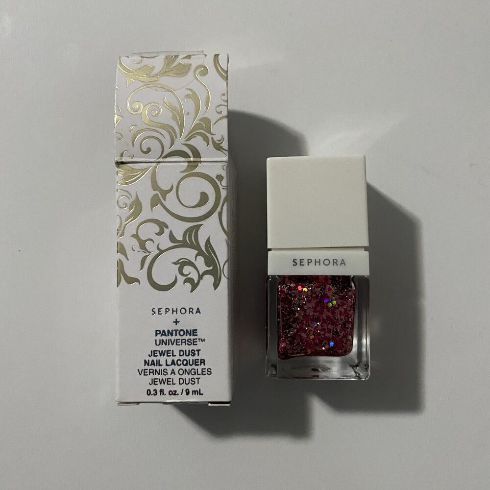 Sephora Pantone Universe Jewel Dust Nail Polish Glitter Honeysuckle 18-2120